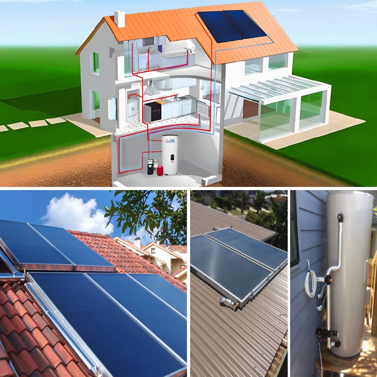 Split Type Solar Water Heating System Split Type Solar Water Heating System